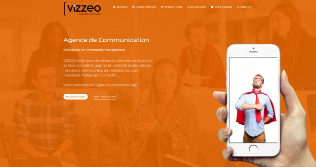 Aperçu du site web : Agence Vizzéo