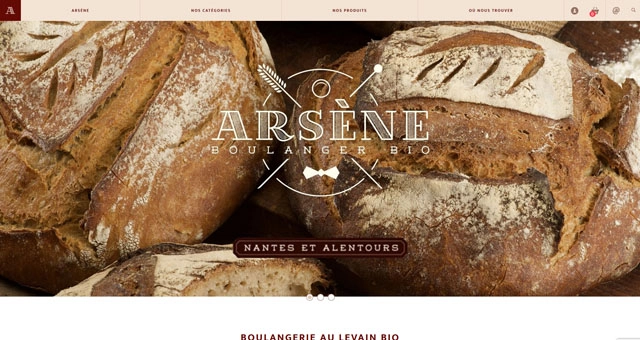 Aperçu du site web : Arsène Boulanger Bio