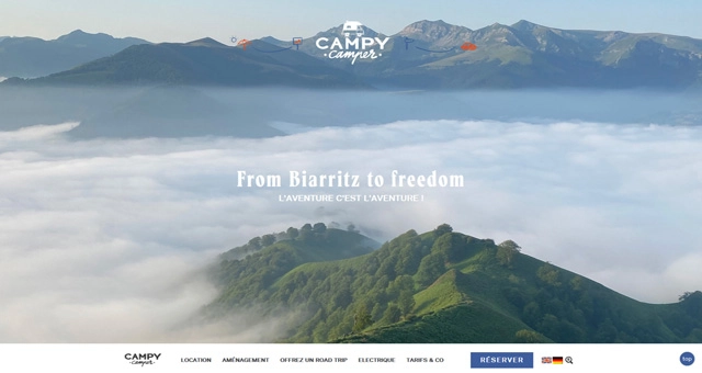 Aperçu du site web : Campy Camper