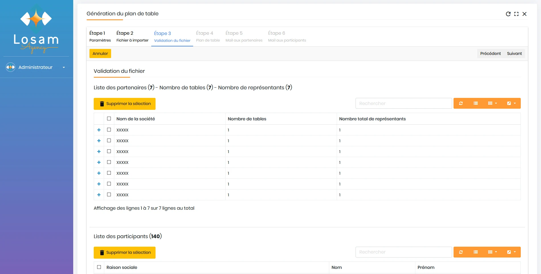 Capture du logiciel applicatif : Moteur de calcul métier